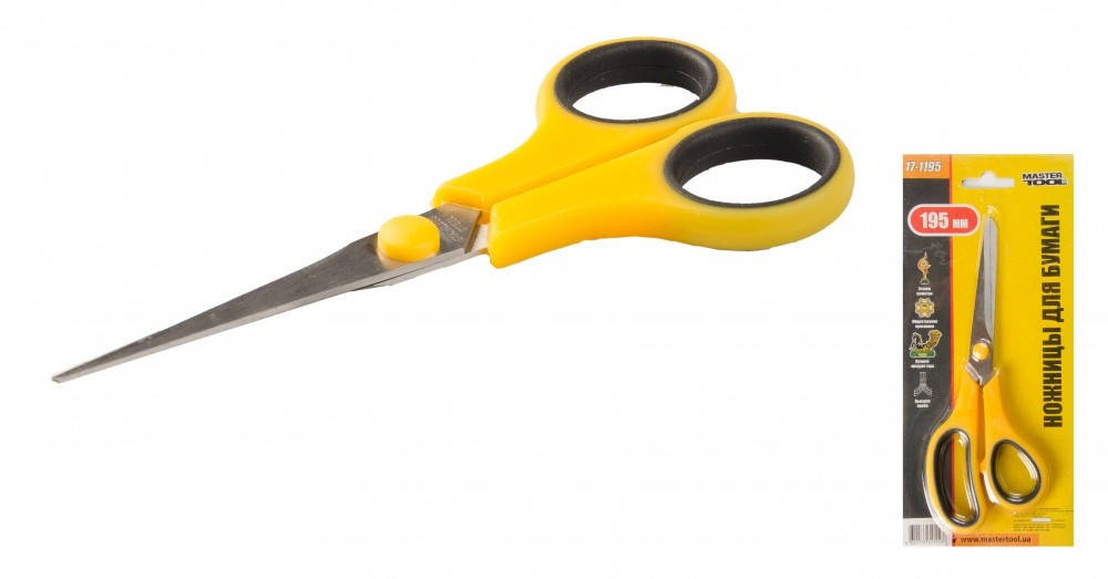 

Ножницы для бумаги 195 мм MasterTool 17-1195