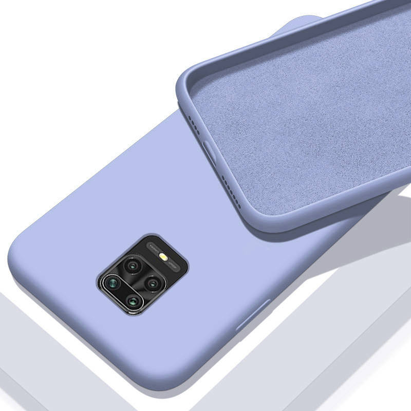 

Чехол Silicone Case full для Xiaomi Redmi Note 9 Pro Lilac, Сиреневый