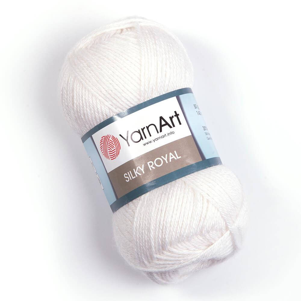 

Yarnart Silk Royal № 447 белый