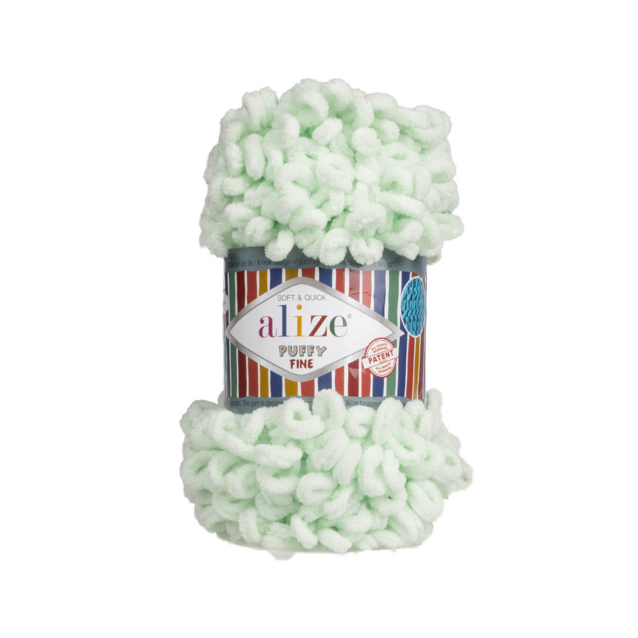 

Alize Puffy Fine (Ализе Пуффи Файн) мята №464 (Пряжа, нитки для вязания руками)
