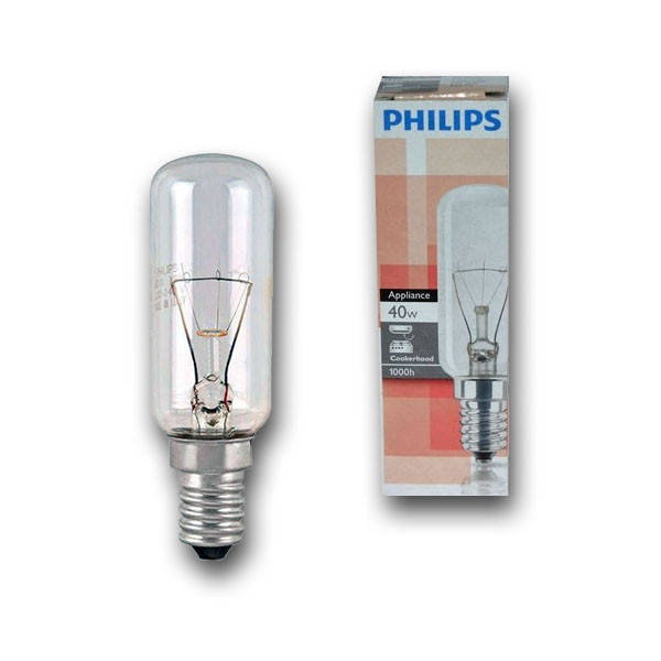 

Лампа накаливания для вытяжки Philips Appliance 40W E14 230-240V T25L CL