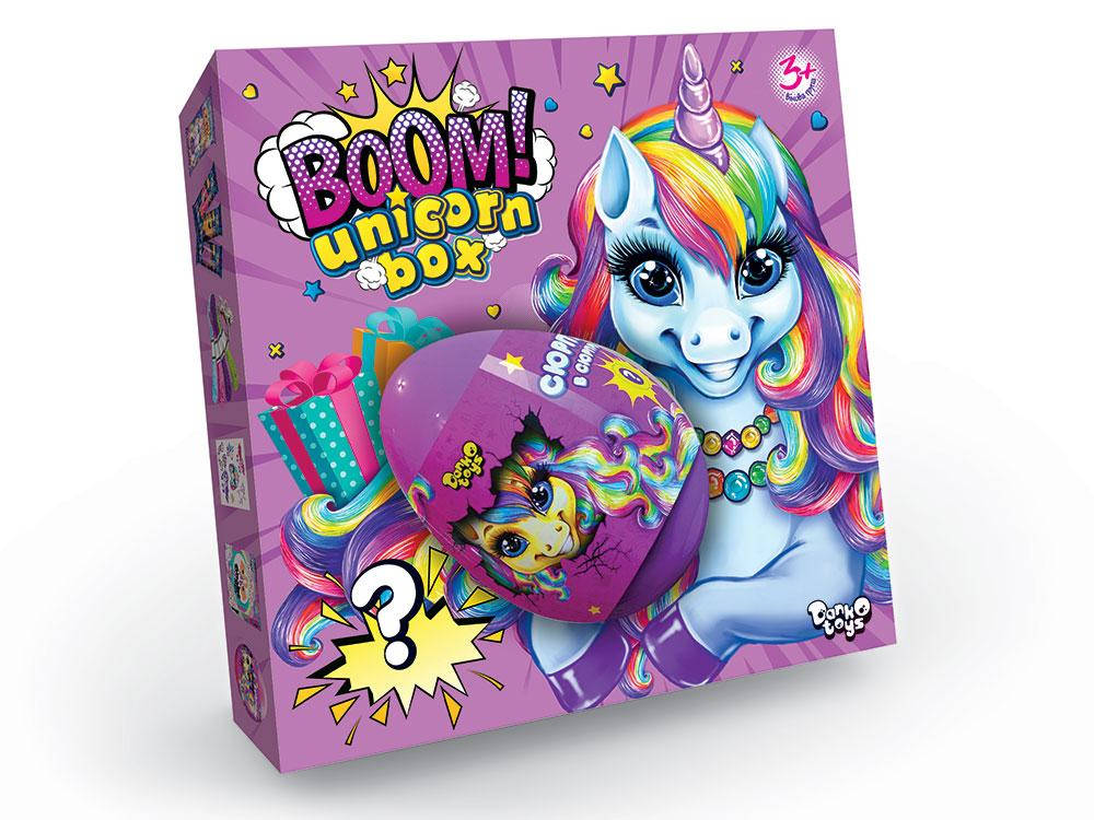 

Набор креатив творчества Boom Unicorn Box Единорог BUB-01-01U кинет песок бомбочки пластилин сюрприз для детей