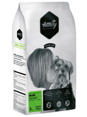 

Amity Mini Adult корм для мелких пород собак с курицей и ягненком 3 кг
