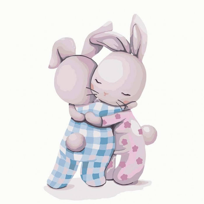 

Картина по номерам Обнимашки КНО2337, 30*30см Идейка