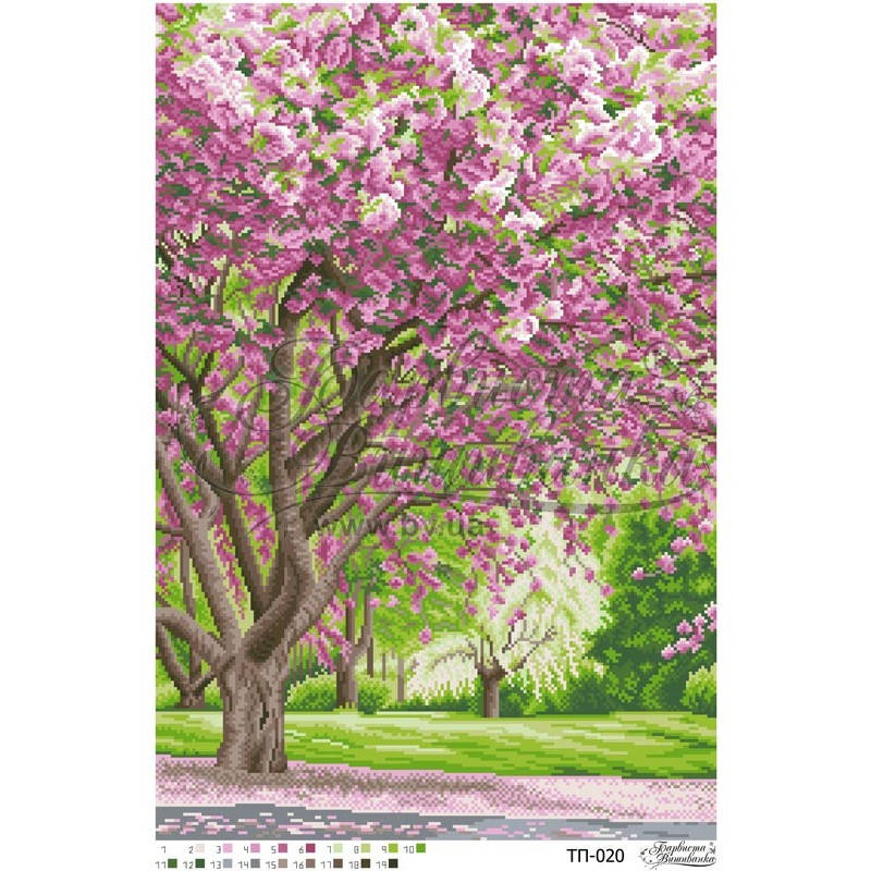 

Набор для вышивания бисером "Розквіт сакури"