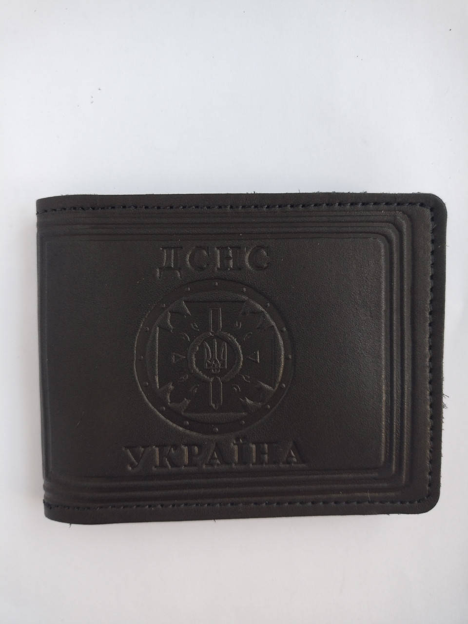 

Обложка "ДСНС Україна", черная кожа, Черный