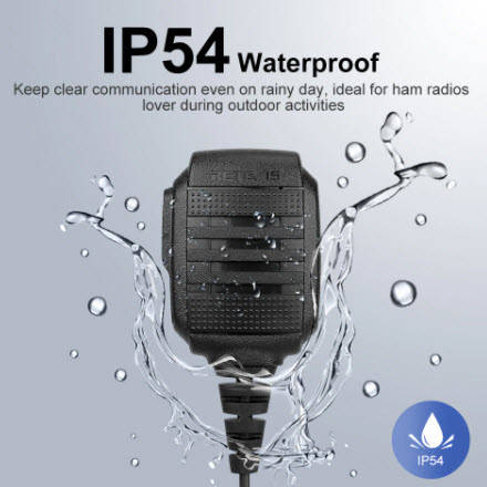 

Влагозащищенная тангента RETEVIS RS-114 IP54 для рации (радиостанции) Baofeng, Wouxun, Kenwood, Puxing и др.