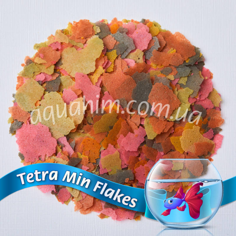 

Корм для акваріумних рибок TetraMin Flakes 100грам.