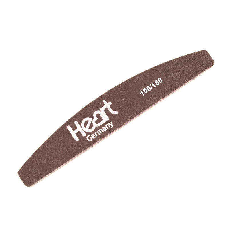 

Пилка для ногтей Heart 100/180 Half Brown