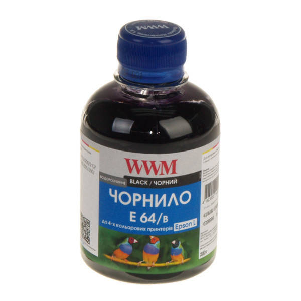 

Чернила WWM E64 для Epson L110, L210, L355, 200г Black, Водорастворимые (E64/B)