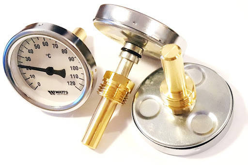 

Термометр біметалічний з погружною гільзою Watts T63/50 (F + R801 OR 63mm 0-120 °C)