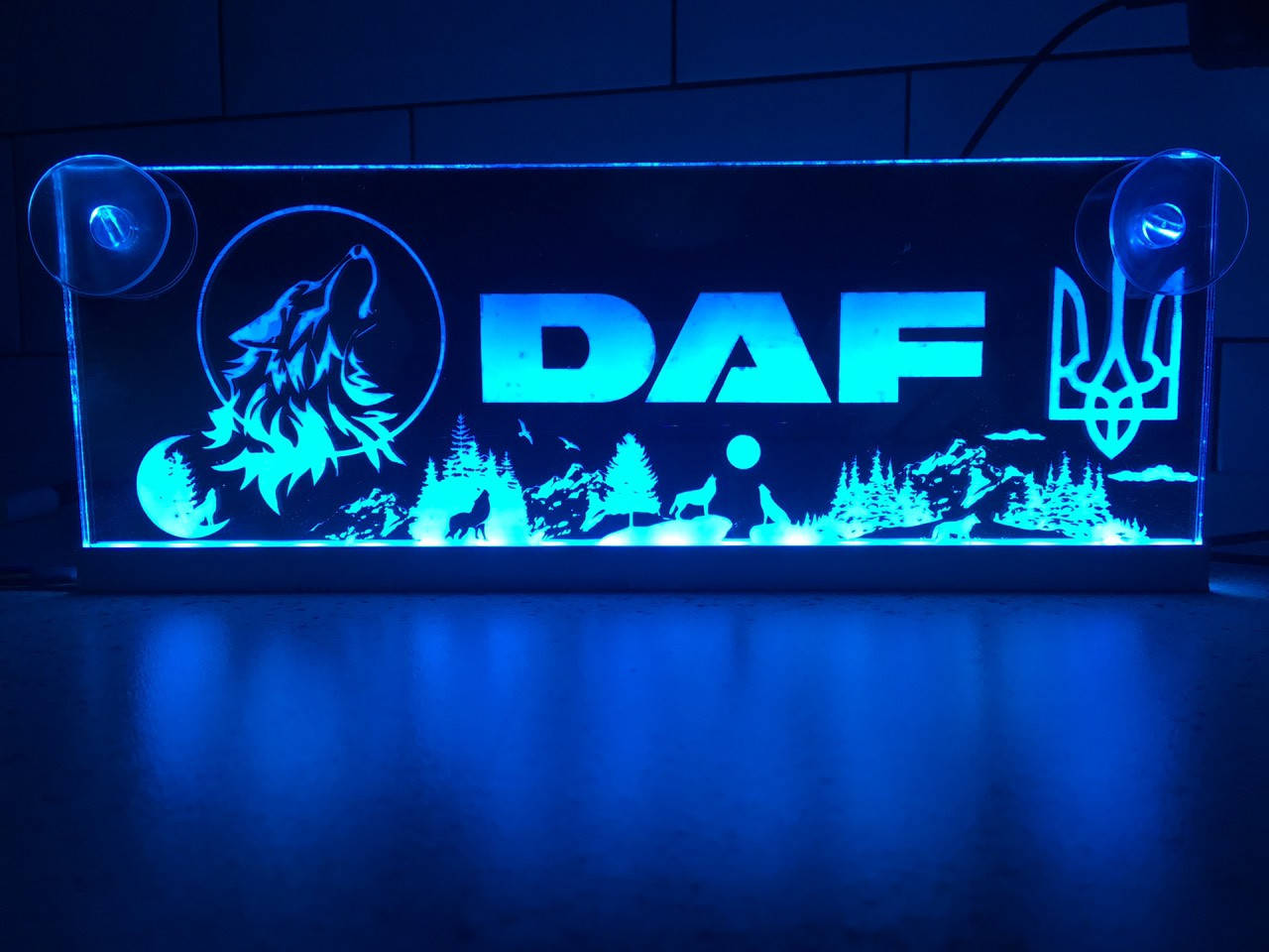 

Светодиодная табличка для грузовика DAF 10х30см Синий