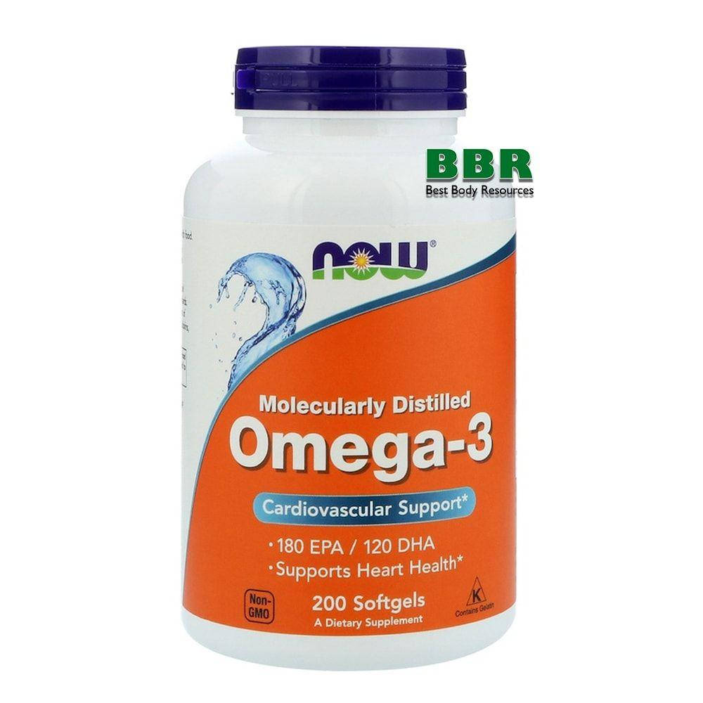 

Omega 3 200 Softgels, NOW Foods