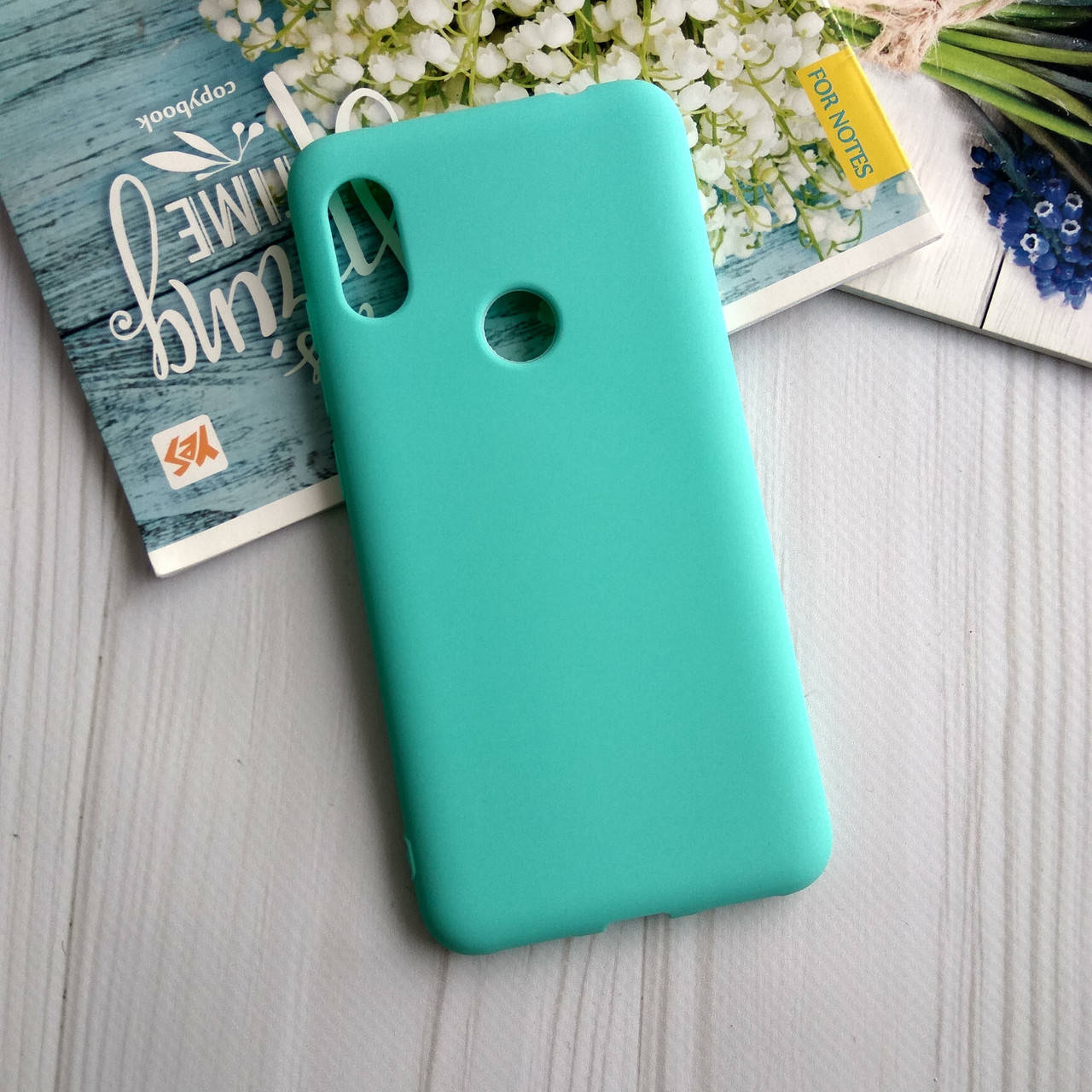 

Чехол Xiaomi Redmi Note 6 Pro матовый Бирюзовый