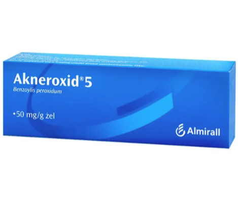 

Гель От Прыщей Вульгарных Угрей Akneroxid 5 50 mg/ g Almirall Германия 50г