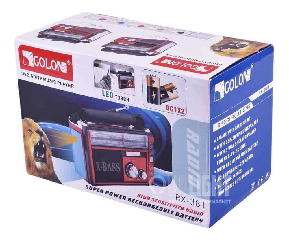 

Радиоприемник FM Радио GOLON RX-381