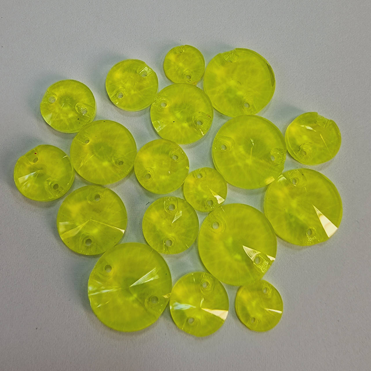

Стрази пришивні Кола 12мм Yellow Neon економ, Розовый