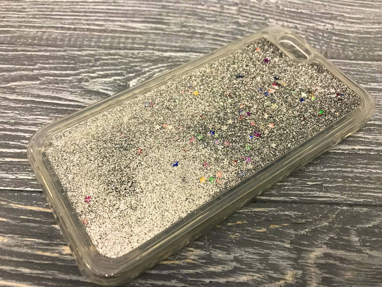 

Перетекающий TPU чехол Star на iPhone 6 / 6S серебристый