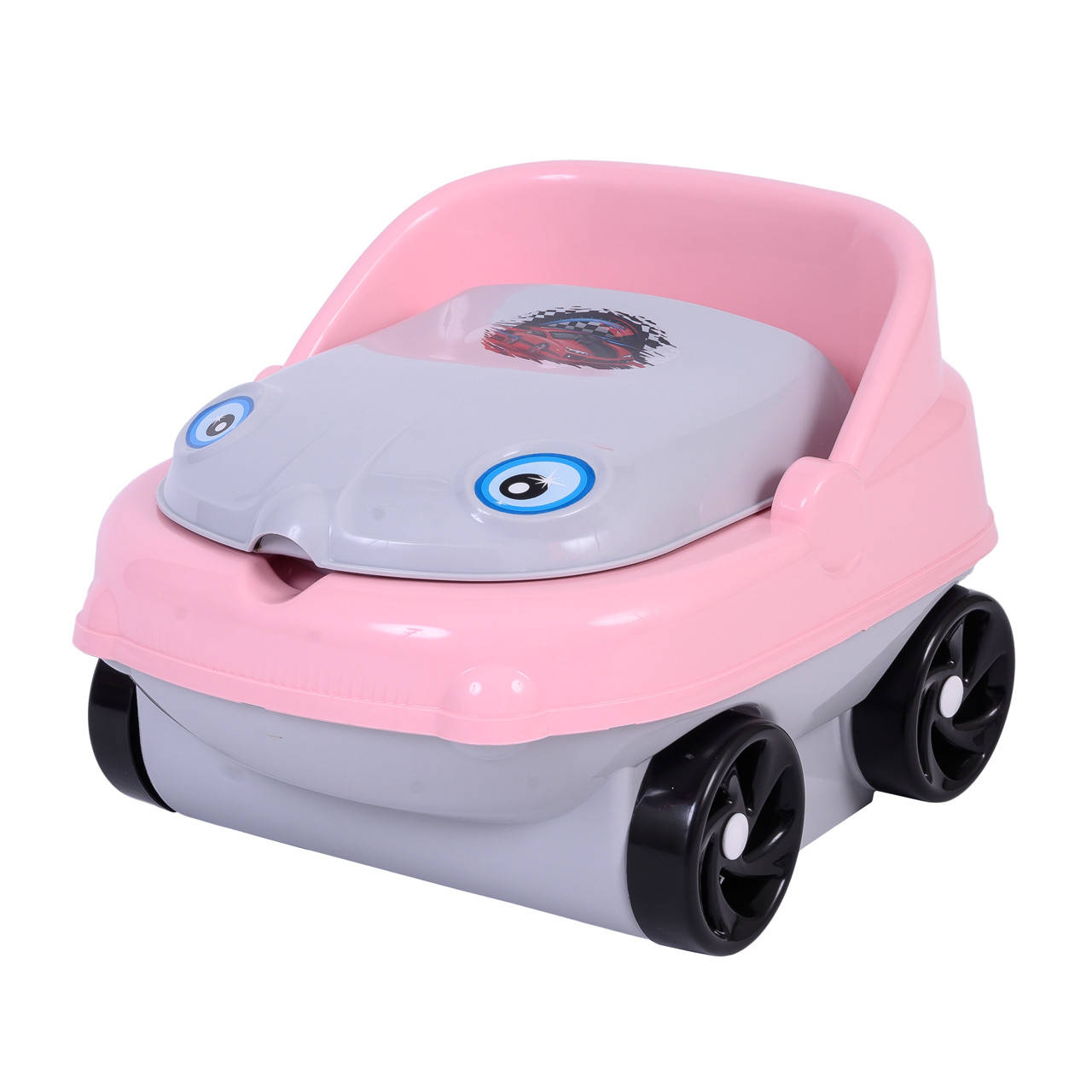 

Детский музыкальный горшок Irak Plastik CM-140 "Baby car", серо-розовый