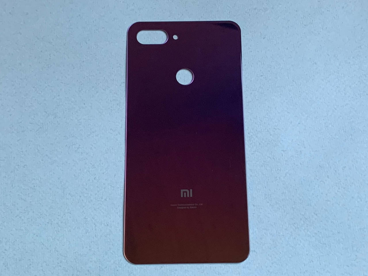 

Задняя крышка на Xiaomi Mi 8 Lite Black чёрного цвета стекло, Черный