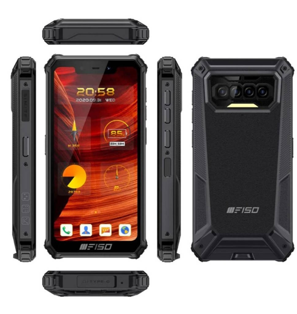 

Противоударный смартфон Oukitel F150 H2022 4/32 NFC влагозащищен IP69K, Черный
