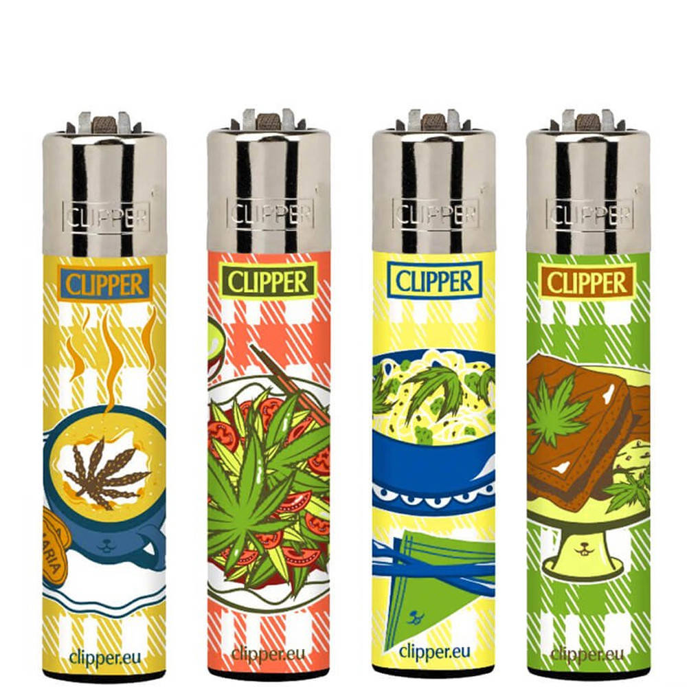 

Зажигалка Клипер Lighters Коллекция Food Leaves, Разные цвета