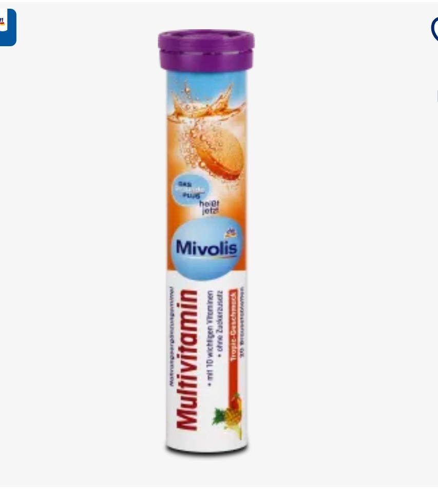

Mivolis Multivitamin шипучие витамины Мультивитамин 20 шт