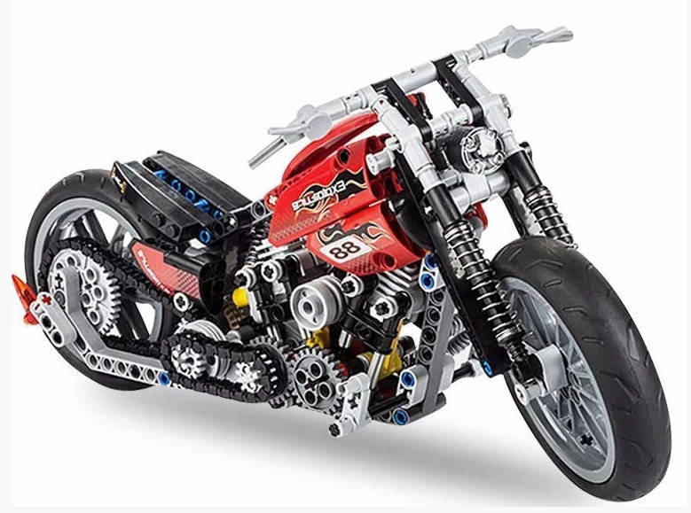 

Конструктор детский Мотоцикл JiSi bricks 3354 (374 деталей)