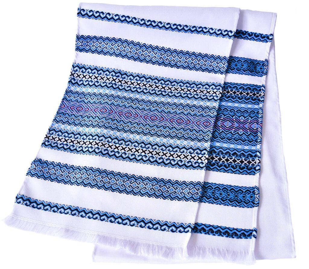 

Тканый свадебный рушник «Голубой»