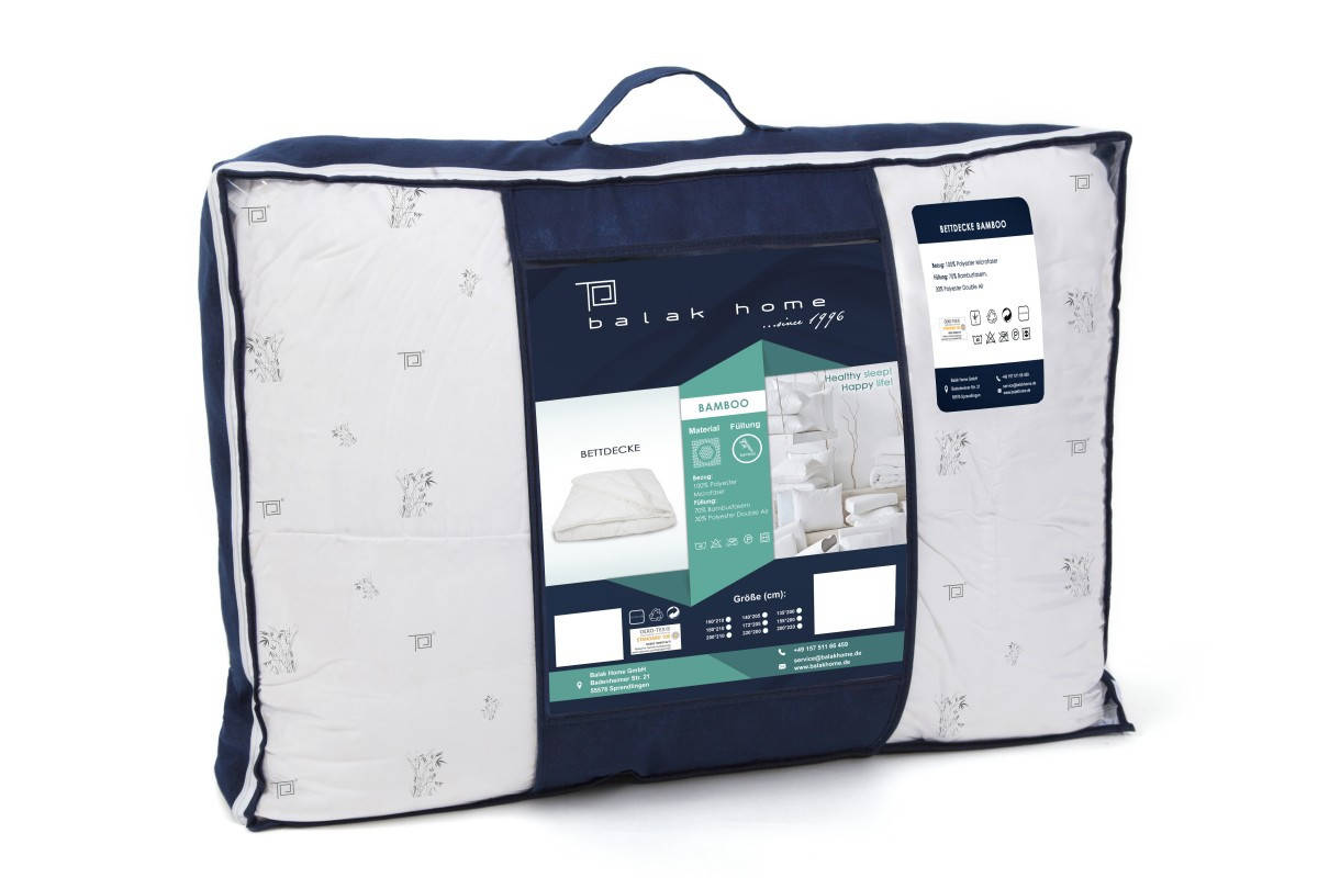 

Одеяло BalakHome «Bamboo» двуспальное евро, Белый