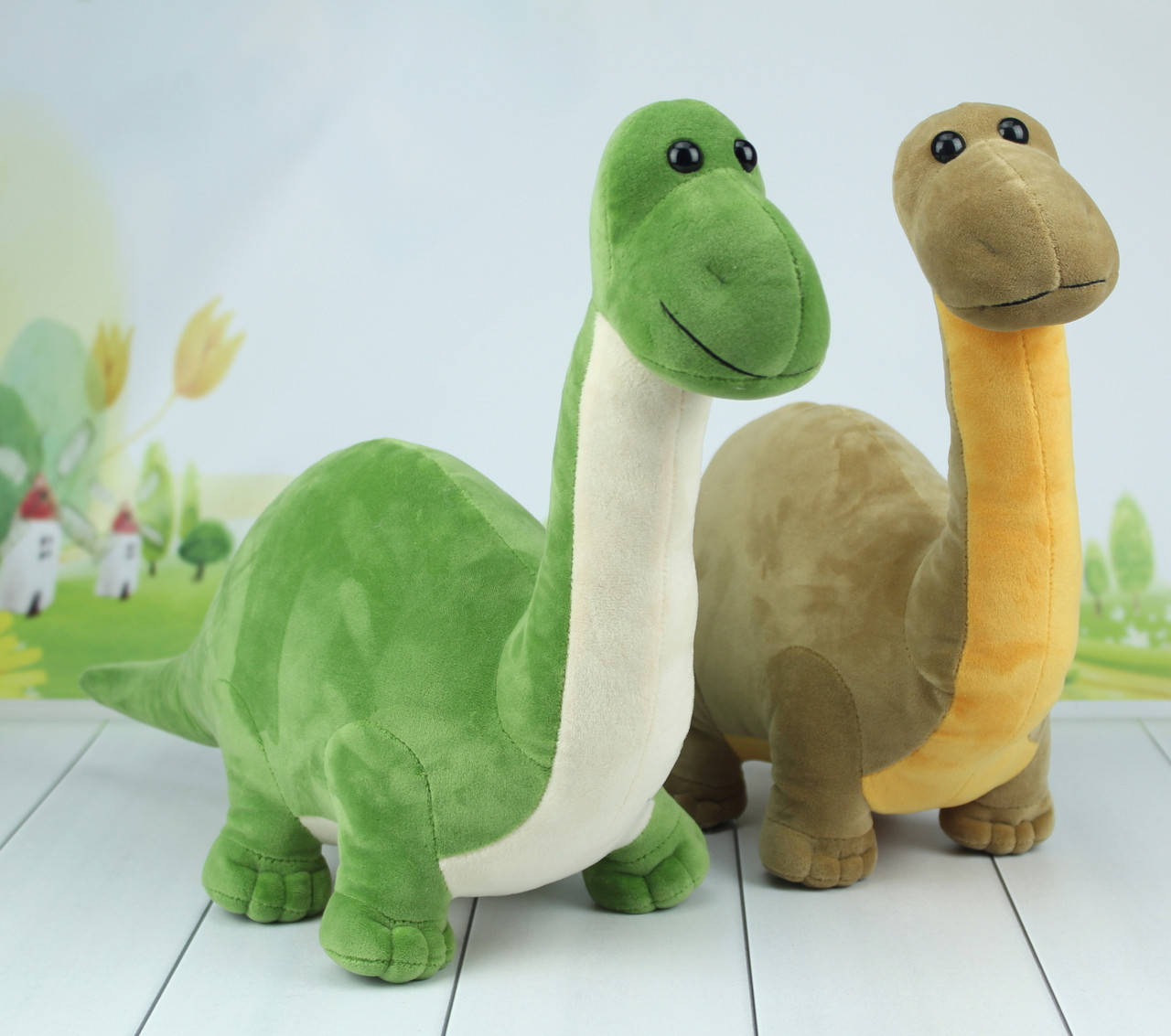 

Мягкая игрушка Динозавр, плюшевый динозавр, 34 см., Зелёный