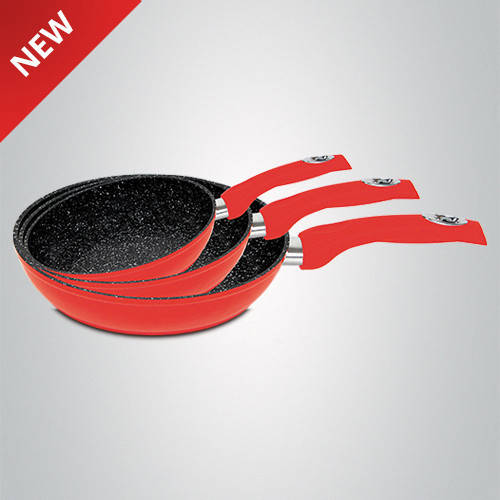 

Набор сковородок из литого алюминия с покрытием Royalty Line Red RL-FM3M 3 pcs