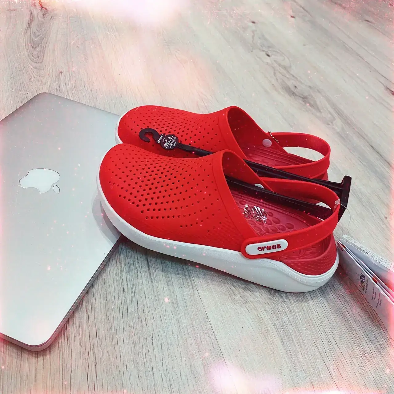 

Крокс crocs literide clog женские красные оригинал