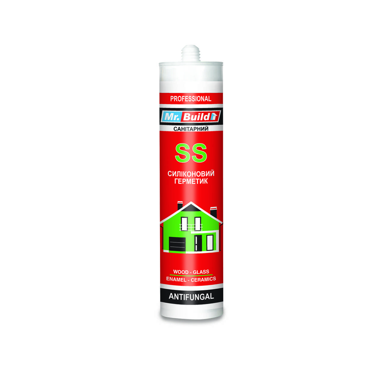 

Герметик санитарный, антигрибковый (прозрачный) Mr.Build SS, 280 мл
