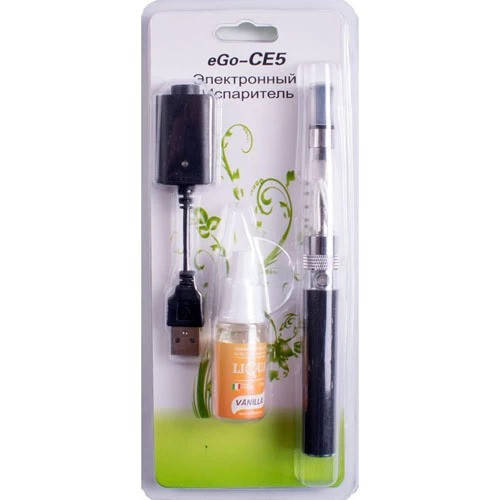 

Электронная сигарета CE-5 + жидкость 609-30 (блистерная упаковка), Черный