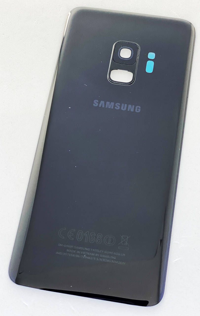 

Задняя крышка для Samsung G960F Galaxy S9, черная, Midnight Black, оригинал, Черный