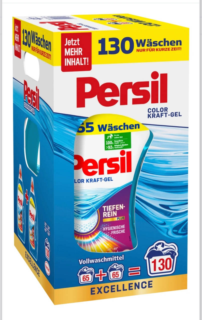 

Гель для стирки Persil Color Kraft- Gel 130 waschen (65+65)