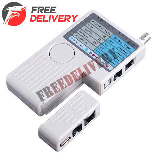 

Тестер сети анализатор RJ45 RJ11 BNC USB AM-BM, C1047 SW