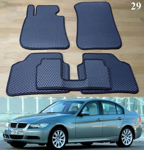 

Коврики ЕВА в салон BMW 3 E90, Е91 '05-13, Черный