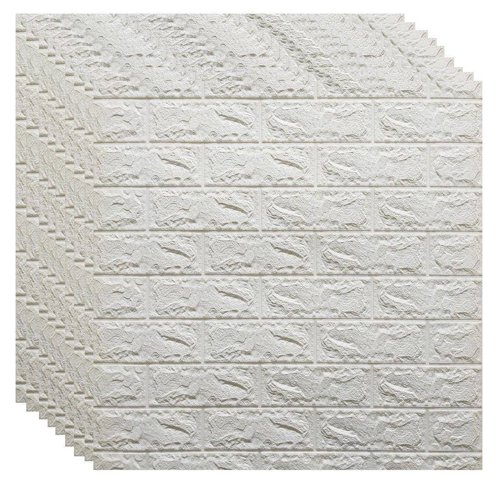 

Самоклейка 3D панель белый кирпич 700x770x3мм (самоклеящиеся мягкие 3D Панели)