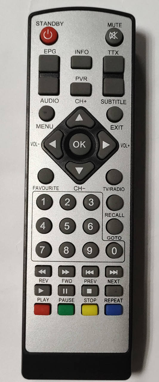 

Пульт для T2 Ergo 1217 приймача ефірного телебачення, Серый