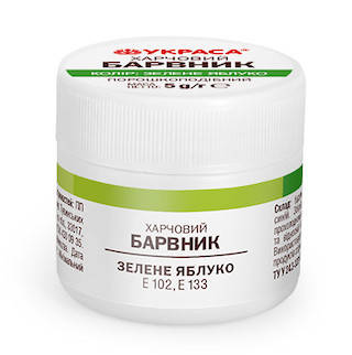

Краситель водорастворимый "УКРАСА" (5 г), ярко-зеленый