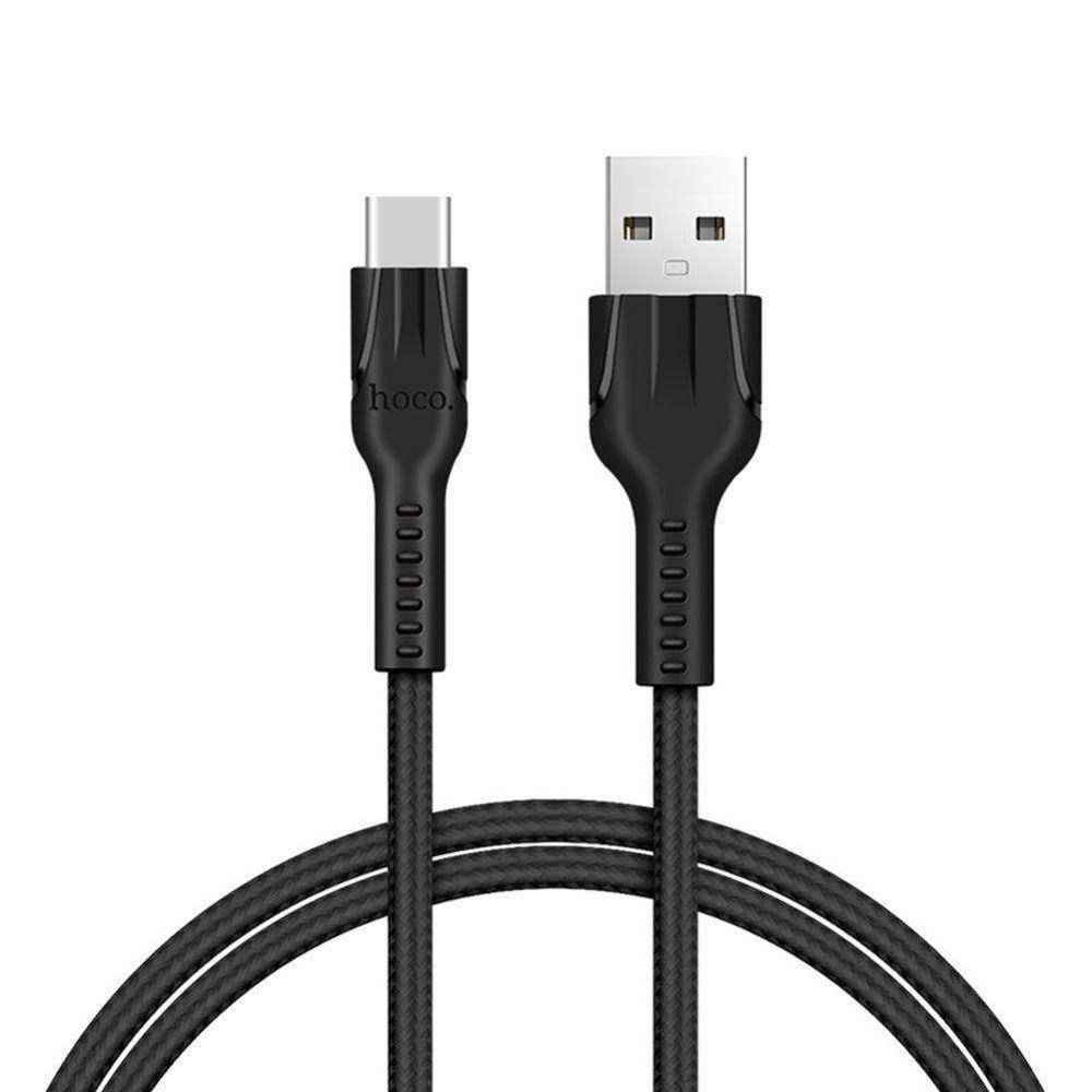 

Кабель для зарядки телефона Lightning Apple iphone HOCO U31 120см |2.4A| Черный
