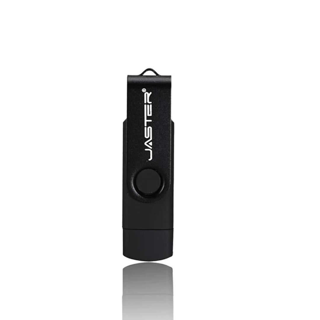 

Флеш накопичувач Jaster 2 в 1 USB-MicroUSB OTG 8 ГБ, Черный