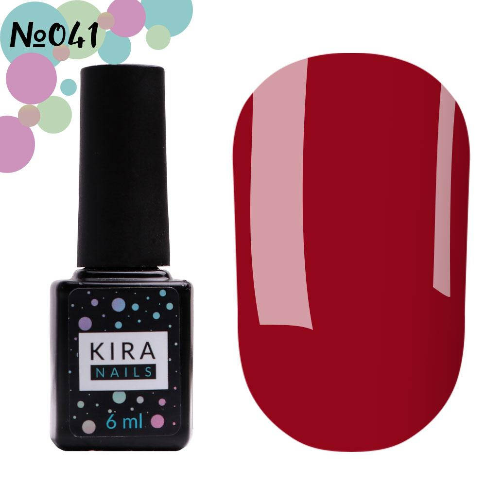 

Гель-лак Kira Nails №041, 6 мл (бордовый)