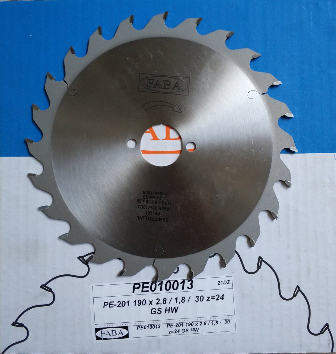 Пила дискова Faba 400x30xZ28