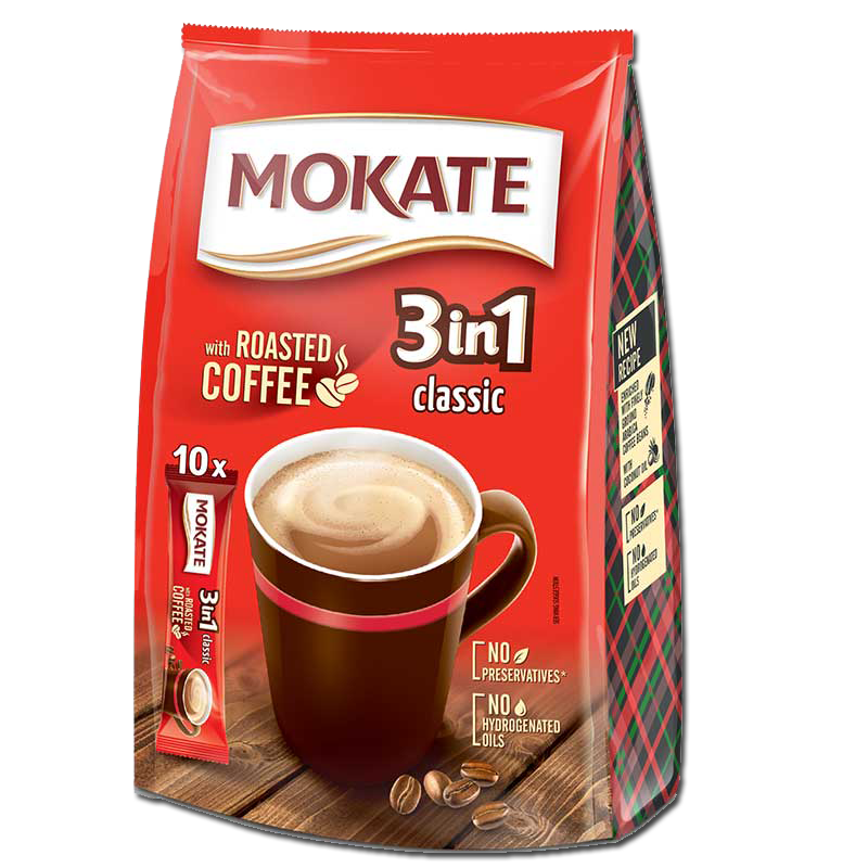 

Кофейный напиток Классический 3 в 1 MOKATE Classic (17г Х 10шт.) 170г Польша