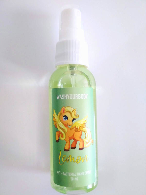 

Антибактериальный спрей для рук Wash Your Body Lemon 50 мл