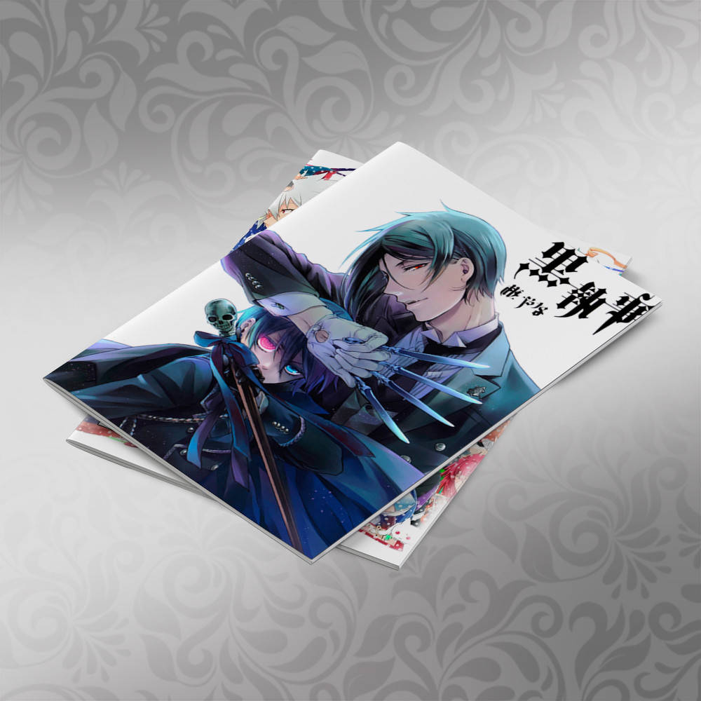 

Тетрадь 48 л. на скобе клетка Black Butler 002