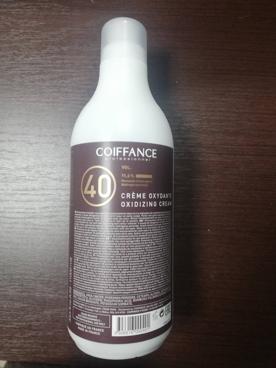 

COIFFANCE Oxydant with Bamboo Extract Окислительная эмульсия для перманентной крем-краски для волос 1000 мл 40 Vol - 12%